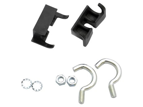 Simson Ring Lock Mounting Set Normal - 2 Hooks, 2 Clamps, 2 Bolts, 2 Rings - Black