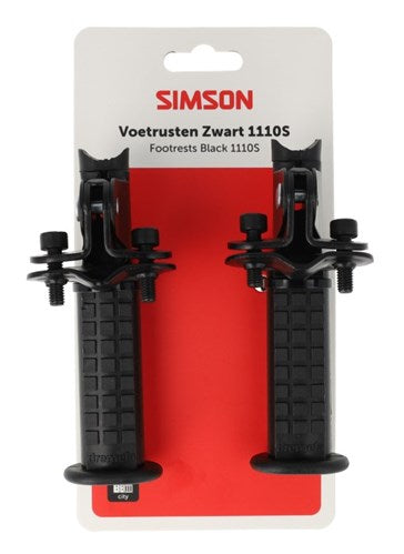 Simson footrests black 1110s