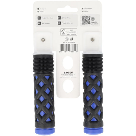 Simson handvatten kinder blauw-zwart
