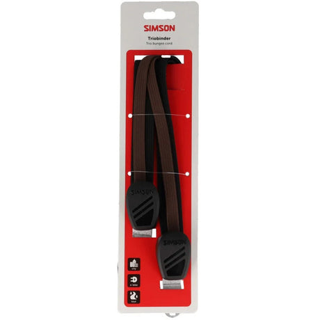 Simson triobinder 71cm zwart bruin