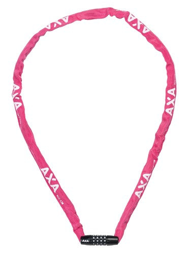 Axa chain lock rigid rcc code 120x3.5 with polyester cover - pink