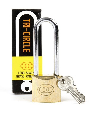 Rematiptop tri circle padlock 40mm long shackle