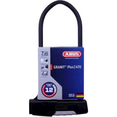 Abus Beugelslot Granit Plus 470 30cm Zwart