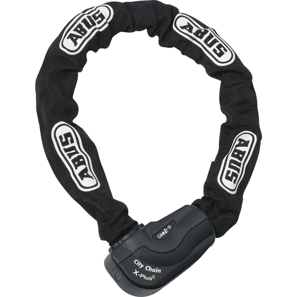 Abus Granit City Chain X-Plus 1060 85 ART3, 10 mm d'épaisseur, verrouillage du vélo noir de 85 cm