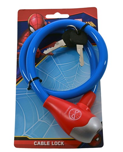 Spiderman bicycle lock 12mm - 65cm long