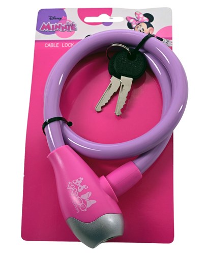Minnie mouse cable lock purple pink