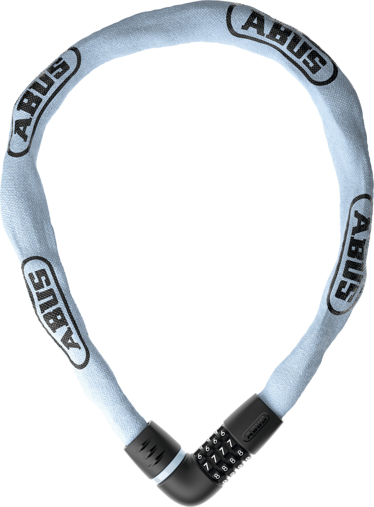 Cadeado de corrente para bicicleta Abus - tresor 6807c - nível de segurança 7 - azul - 110 cm - adequado para bicicletas elétricas e bicicletas urbanas