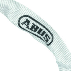 Bloqueo de la cadena de abus 1500 60 Web White - 4 mm de espesor - 60 cm - Lock de bicicleta blanca deportiva