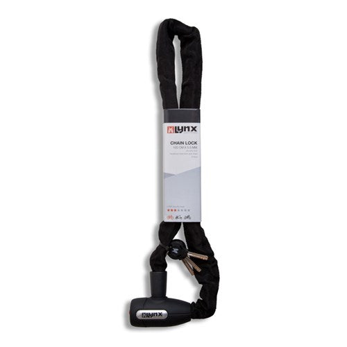 Lynx chain lock 5.5 x 85cm black cityline m