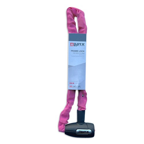 Lynx Cityline M Chain Lock - 85cm - Pink