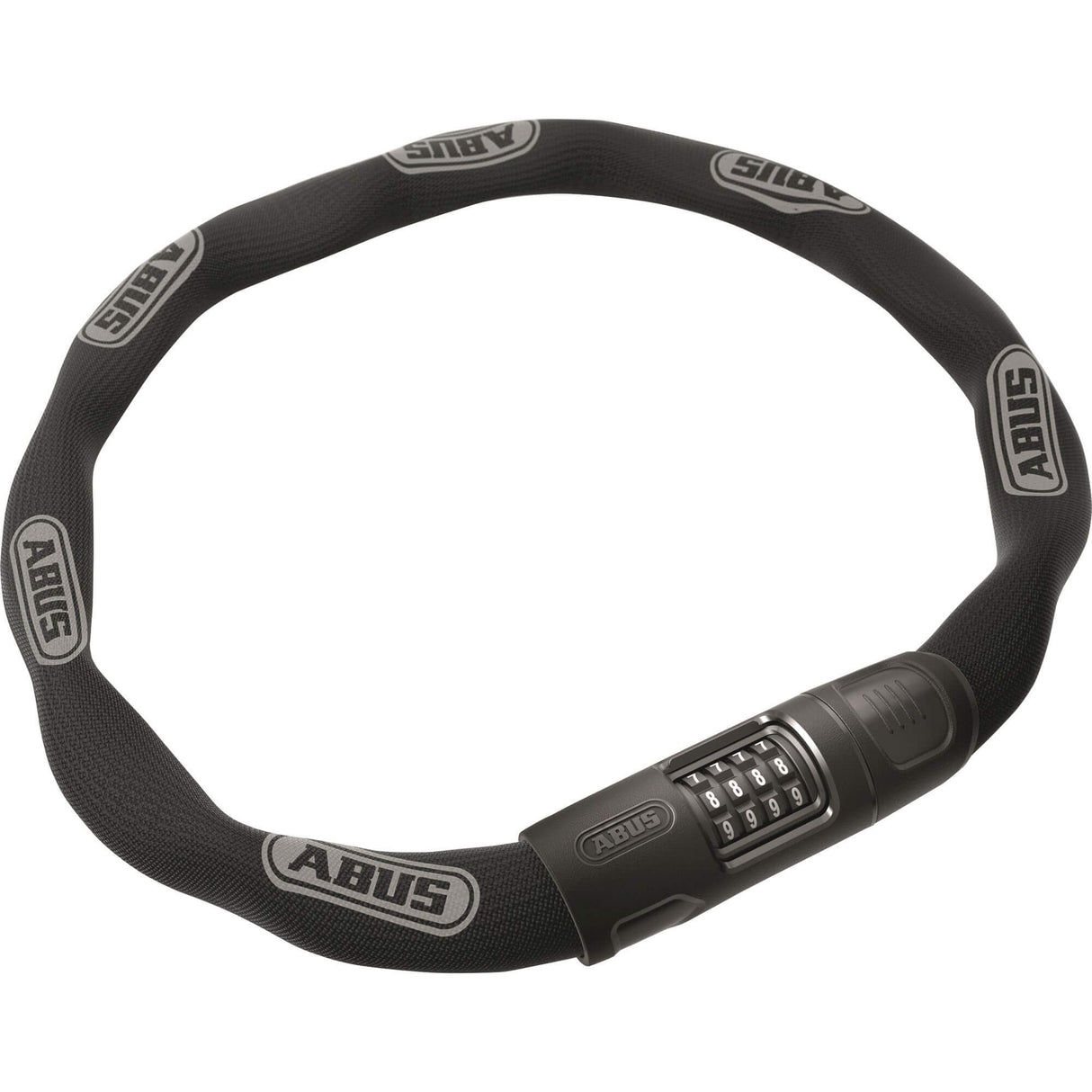 Verrouillage de la chaîne ABUS 8808C 110 - Black, 8 mm carré, code réglable