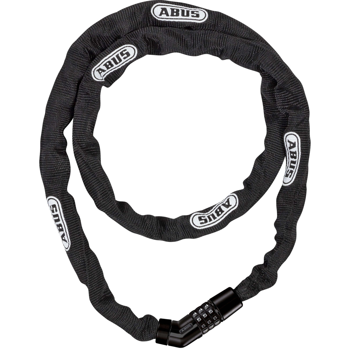 Abus 4804C 75 Black Bicycle Chain Lock, 4 mm, 75 cm, figurlås