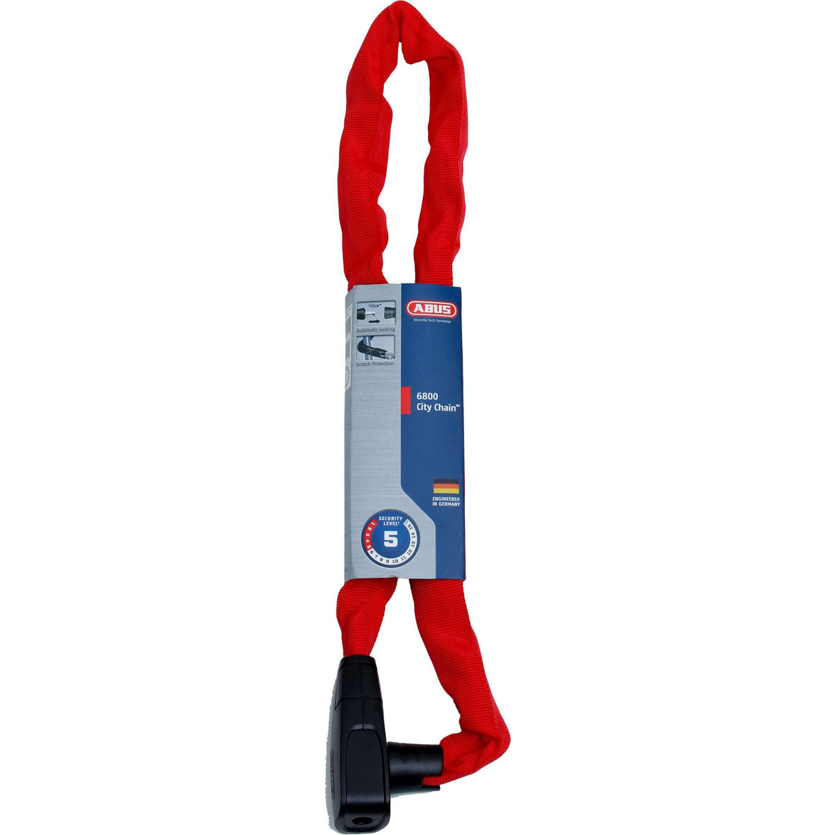 Abus Citychain 6800 85 Red - Rower Cain Block