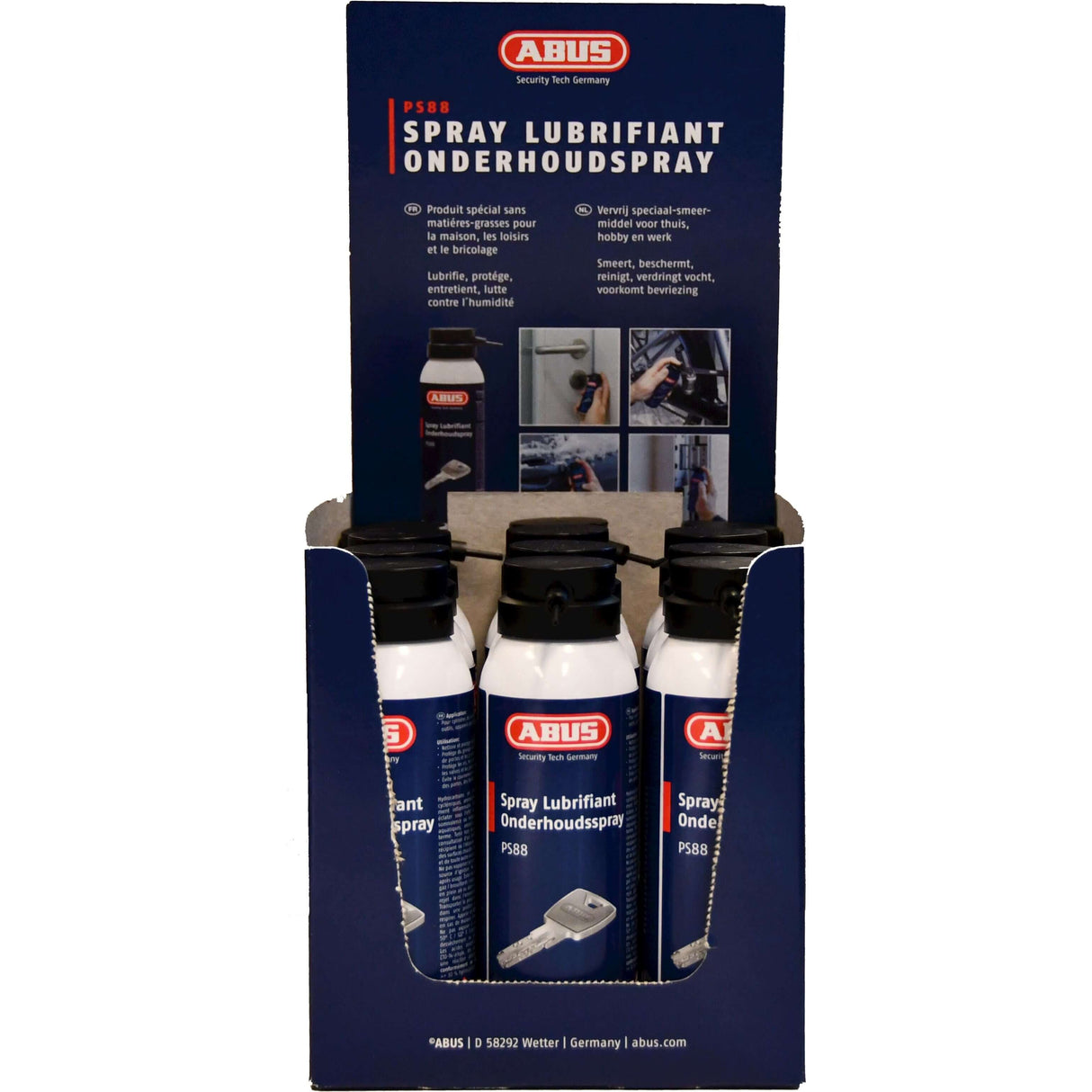 Abus Display Maintenance Spray Ps88 12 x 125ml