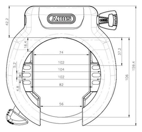 ABUS PRO AMPARO 4750SL ART2 Schwarz