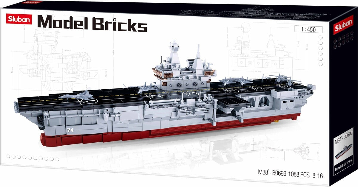 Sluban model bricks amphibious assault ship (m38-b0699)