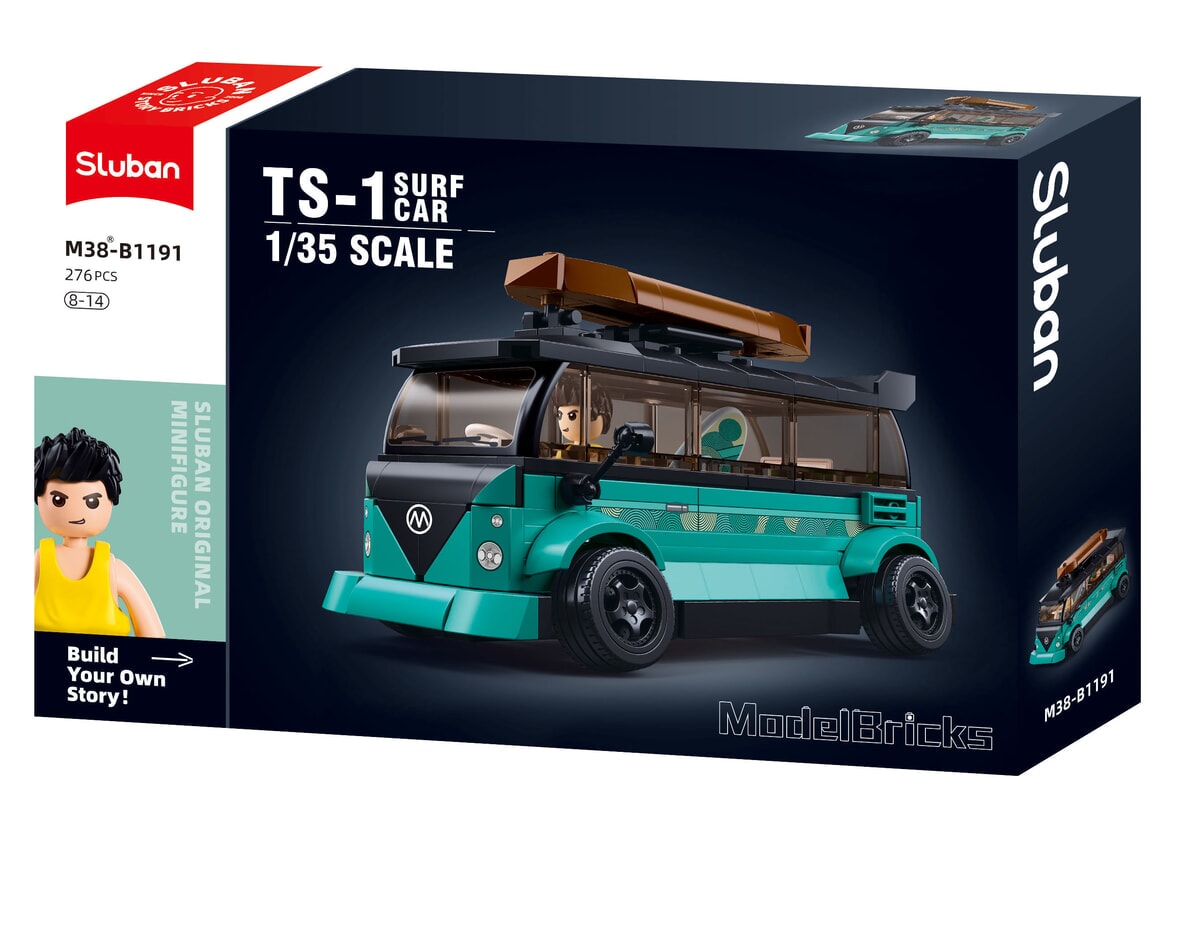 Sluban modelbricks surf car (m38-b1191)