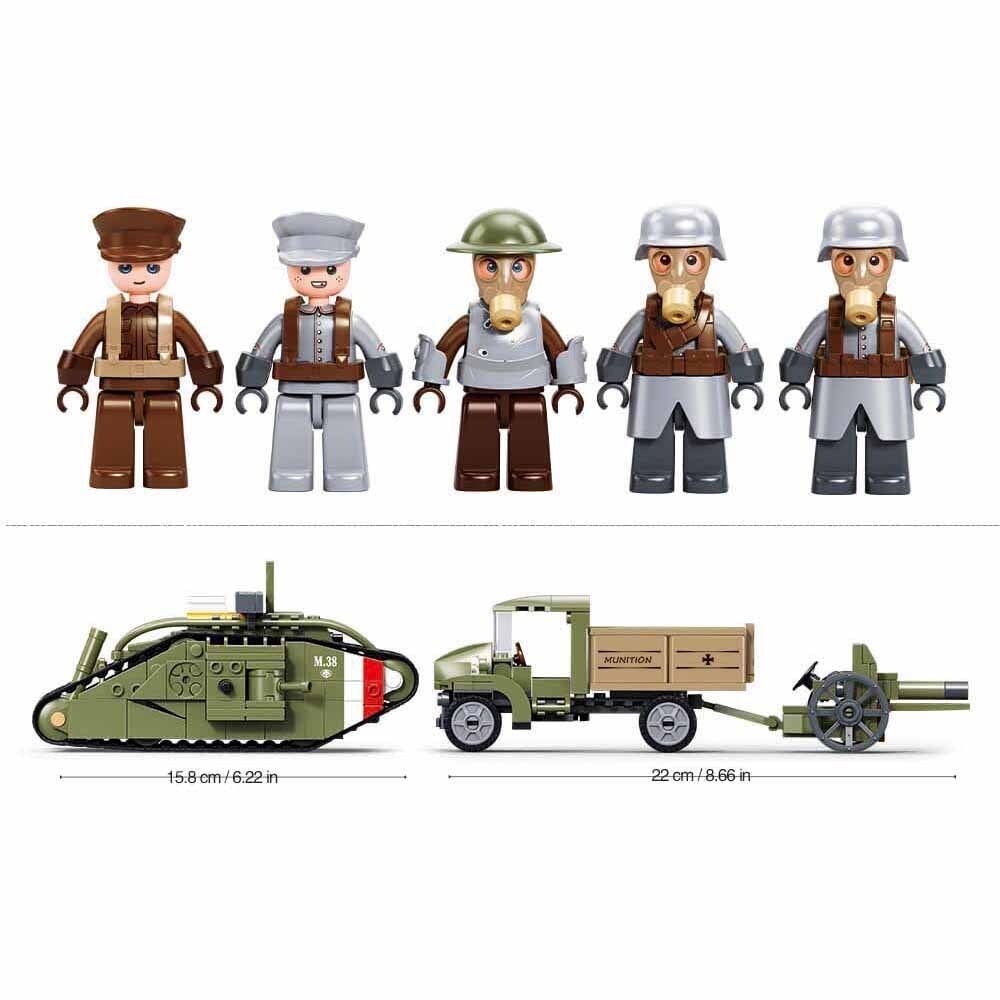 Sluban army attacking tank wwii - mark vs (m38-b1296)