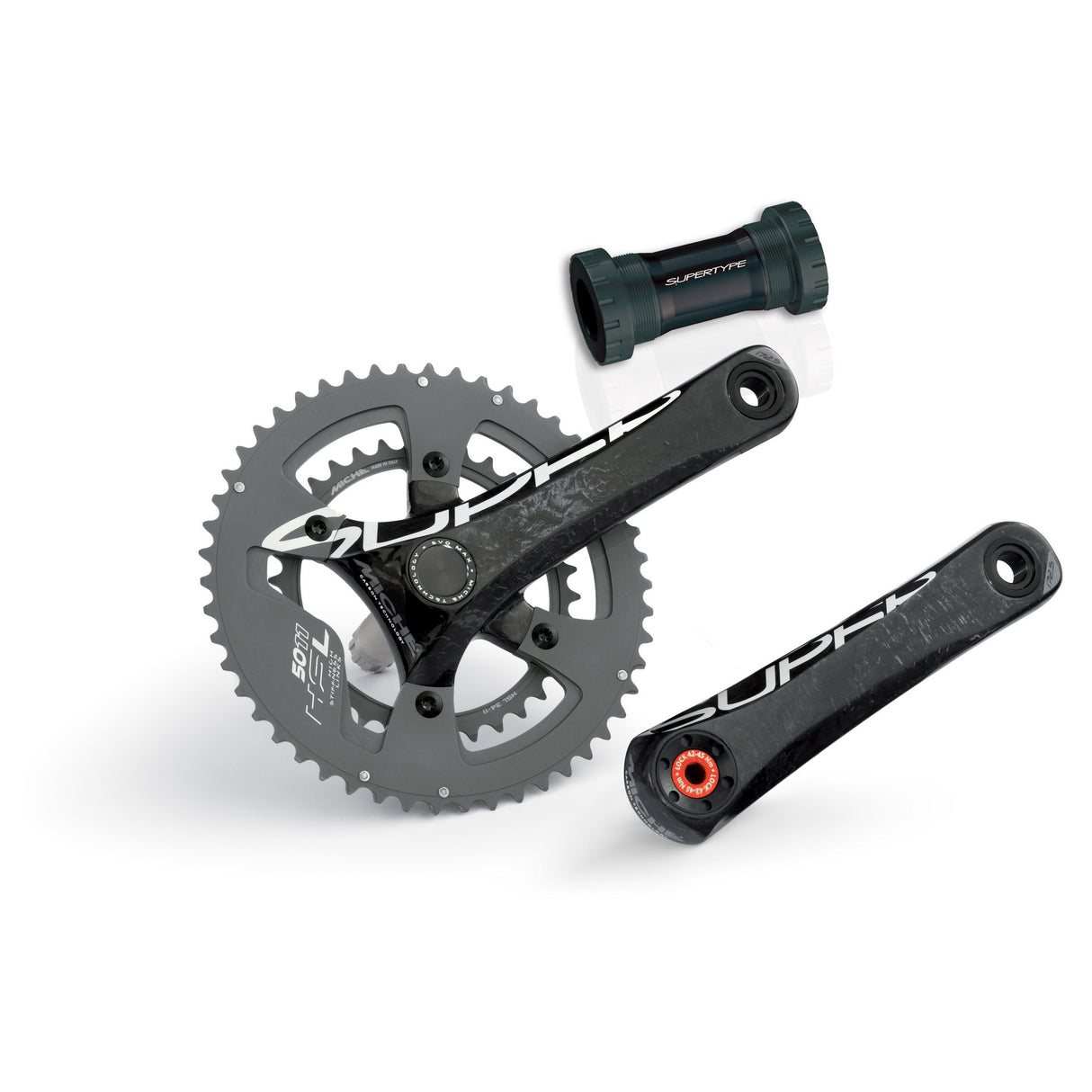 „Miche Crankset SuperType RS“ anglies 11v 170 mm 39-54
