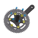 Miche crankset supertype hsl 170mm 36-50