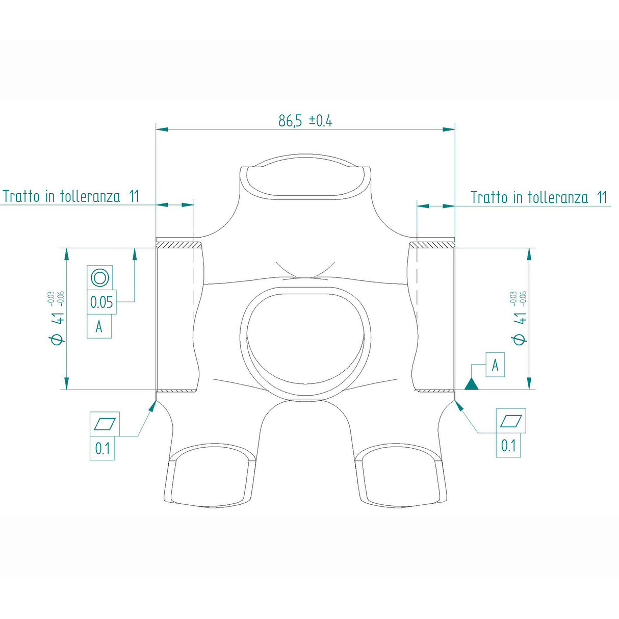 Miche bottom bracket press-fit 86.5 x 41mm evo max