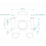 Miche bottom bracket press-fit 86.5 x 41mm evo max