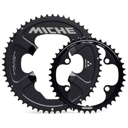 Miche chainring utg r92 12v 56 teeth black with bolts