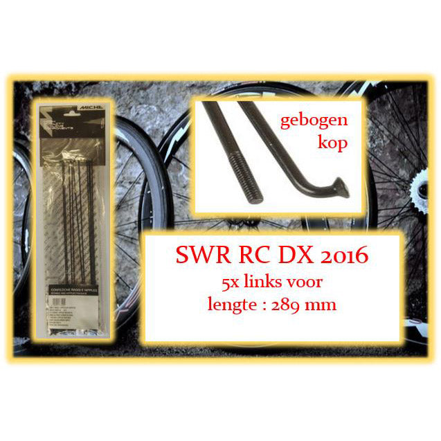 Miche spoke swr fc rc dx 289mm lv black (5pcs)