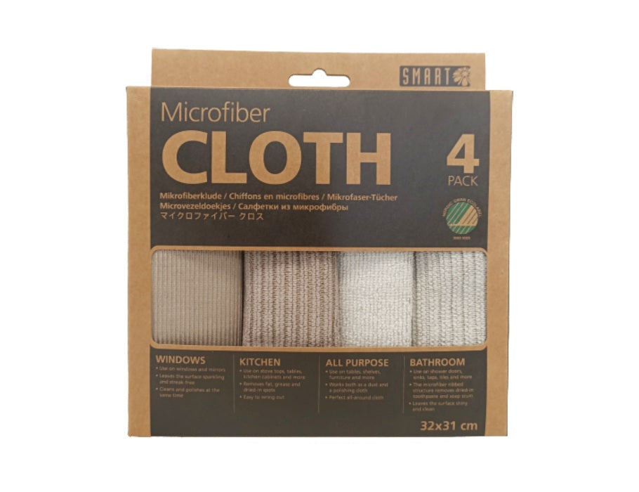 Smart mikrofiber rengöringsdukar grå beige 4: a