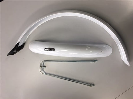 Eurofender set of mudguards 20 inch 58mm PVC white