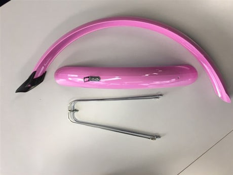 Eurofender set mudguards 20 inch 58mm PVC pink