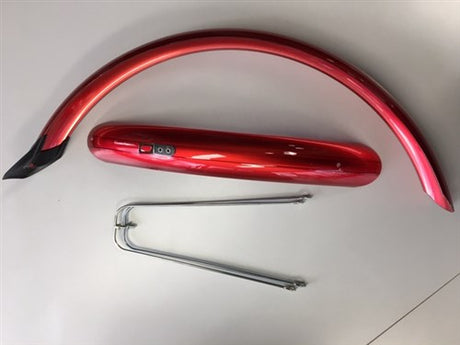 Eurofender set mudguards 20 inch 58mm PVC red