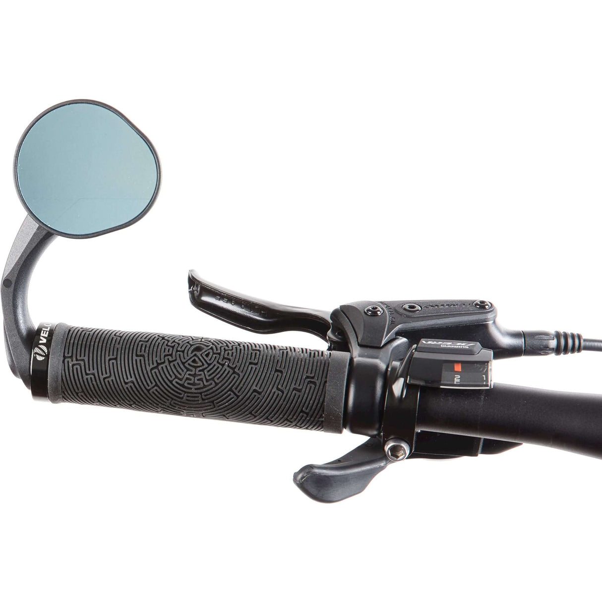 Mirage Mirror up down bar end left or right black on card