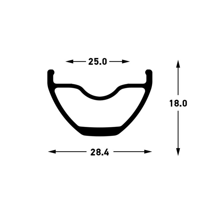 Stan's Crest s2 Frontrad - 29'' - 15x110 ta - 6-bolt - gro