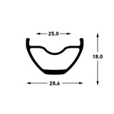 Stan's Crest s2 Frontrad - 29'' - 15x110 ta - 6-bolt - gro
