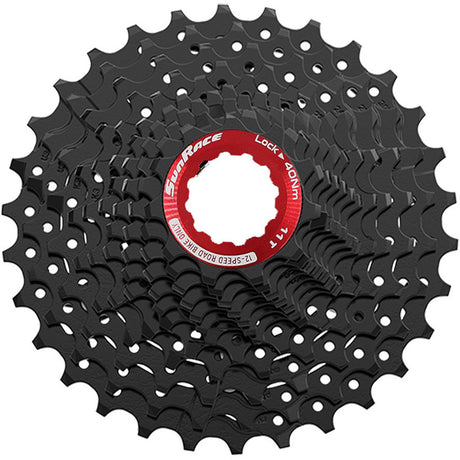 Sunrace kassett csrz800 12v 11-36t svart rød