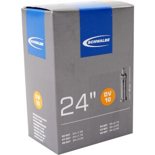 Tubo interno de Schwalbe 24 x 1,50 2,40 polegadas (40 62-507) DV 40 mm