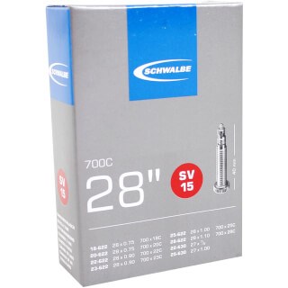 Schwalbe belső cső DV15 28 hüvelykes verseny 18 25-622 DV 40 mm