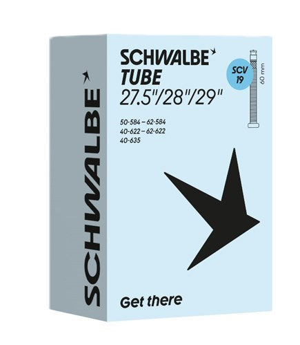 Tubo interno Schwalbe válvula clic scv19 de 28 polegadas de largura 60 mm