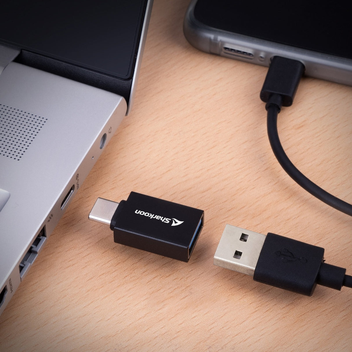 Sharkoon OfficePal USB-C-adaptere