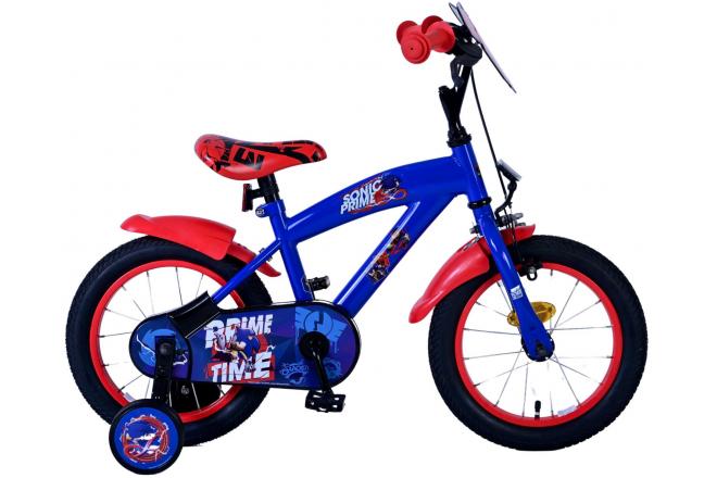 Sonic Prime Prime Children's Bike Boys 14 Zoll blau rot