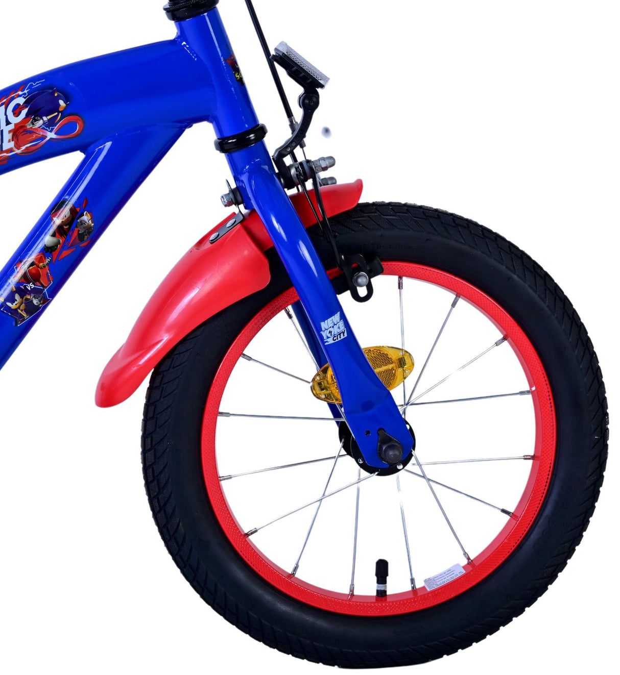 Sonic Prime Prime Children's Bike Boys 14 Zoll blau rot