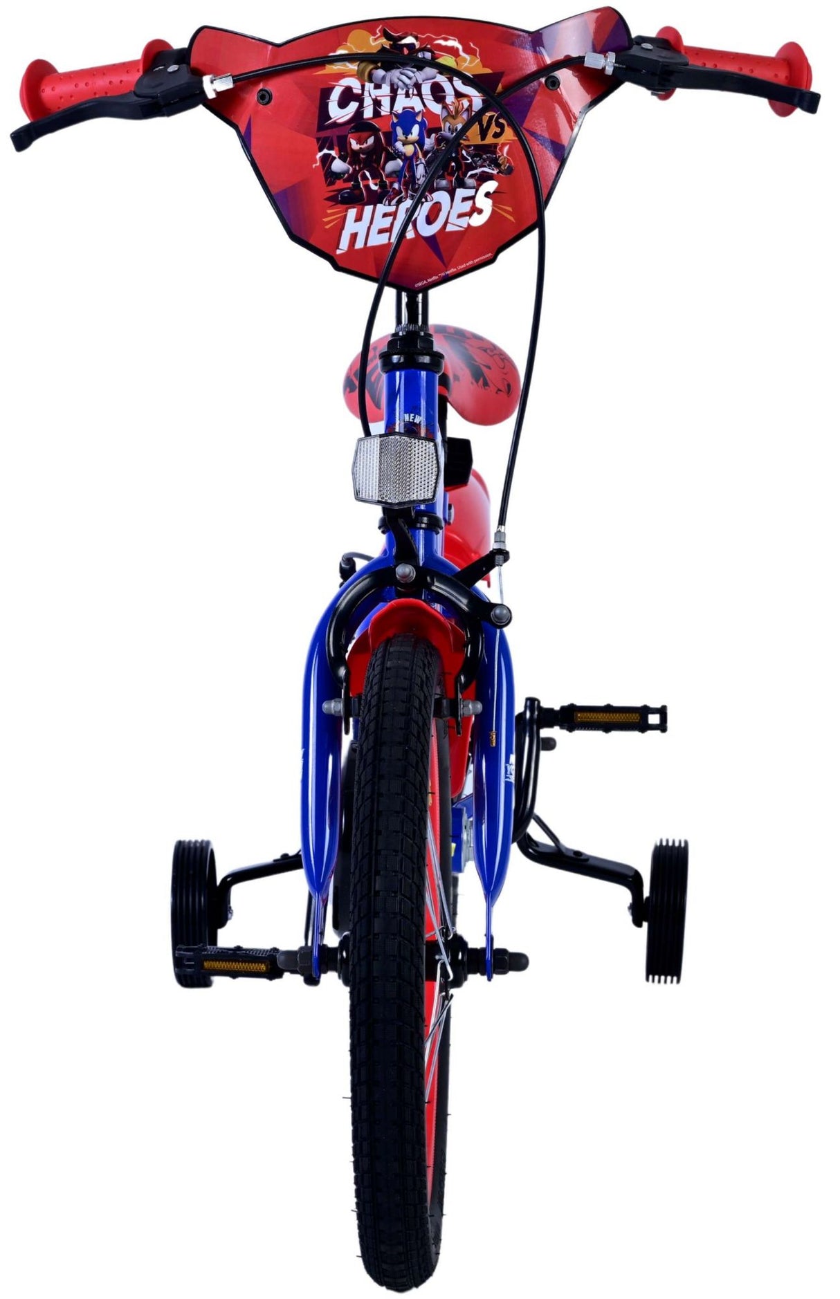 Sonic Prime Prime Children's Bike Boys 16 Zoll blau rot zwei Handbremsen