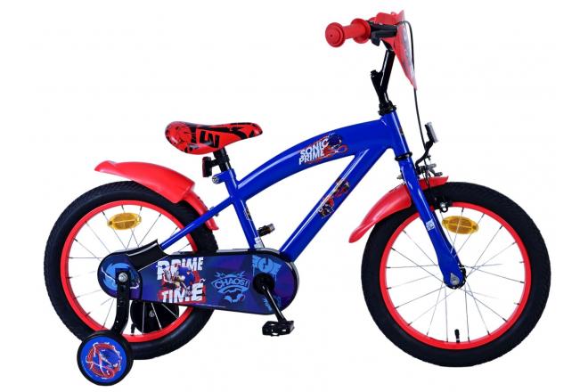 Sonic Prime Prime Children's Bike Boys Red Blue 16 pollici