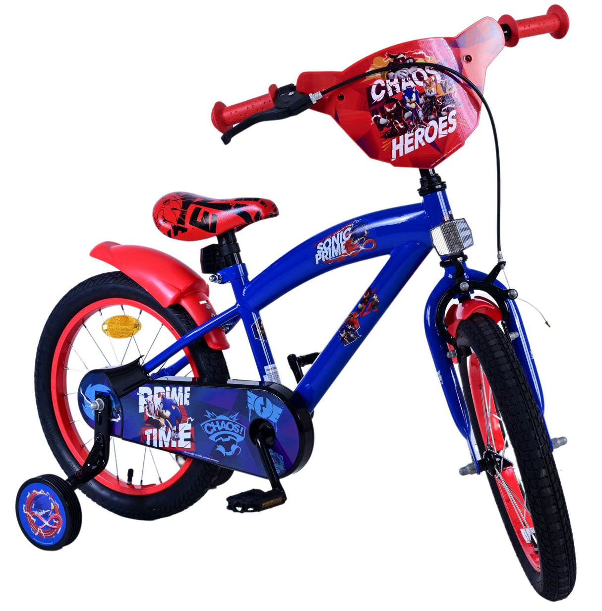 Sonic Prime Prime Children's Bike Boys 16 Zoll blau rot