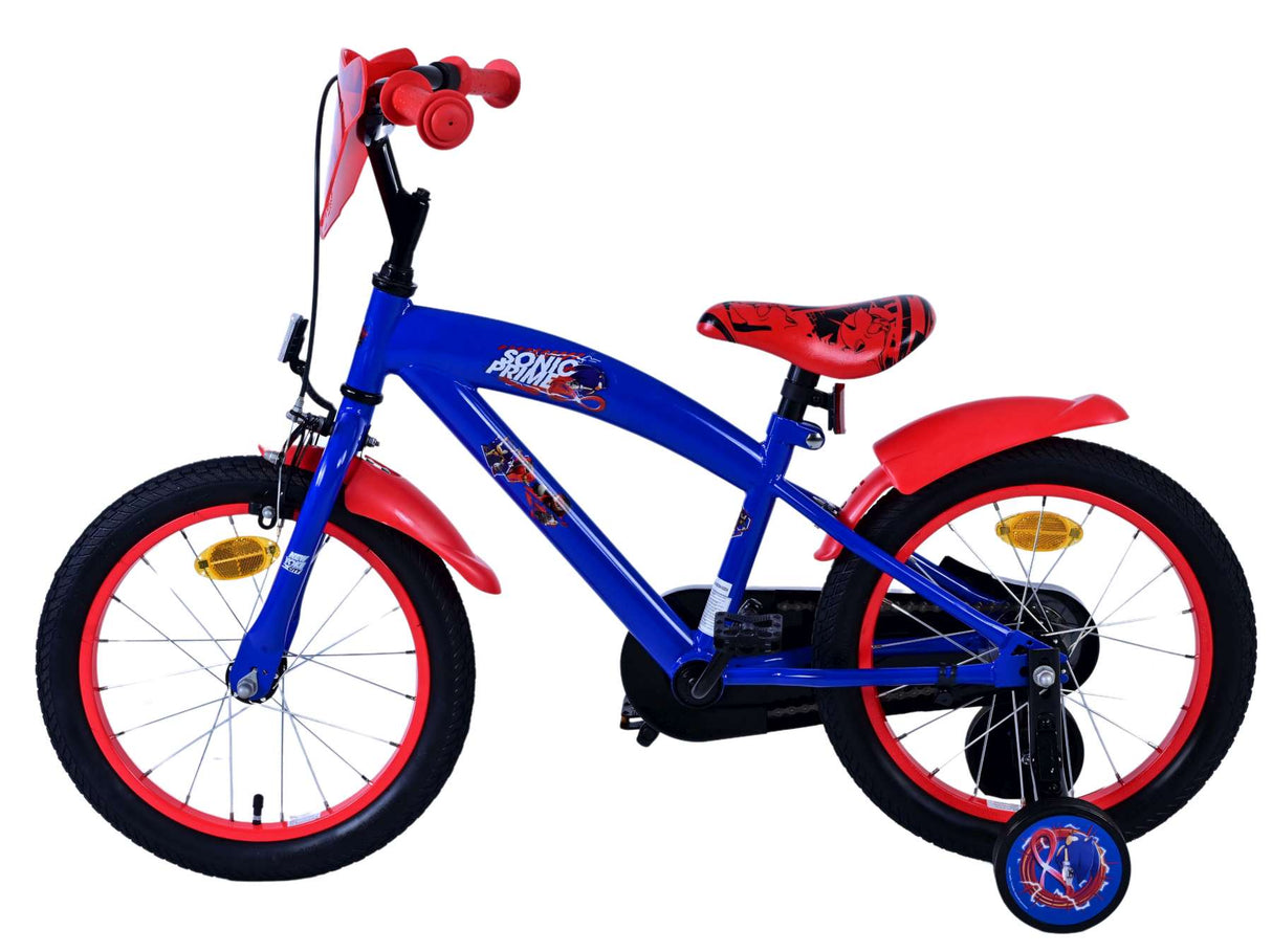 Sonic Prime Prime Children's Bike Boys 16 Zoll blau rot