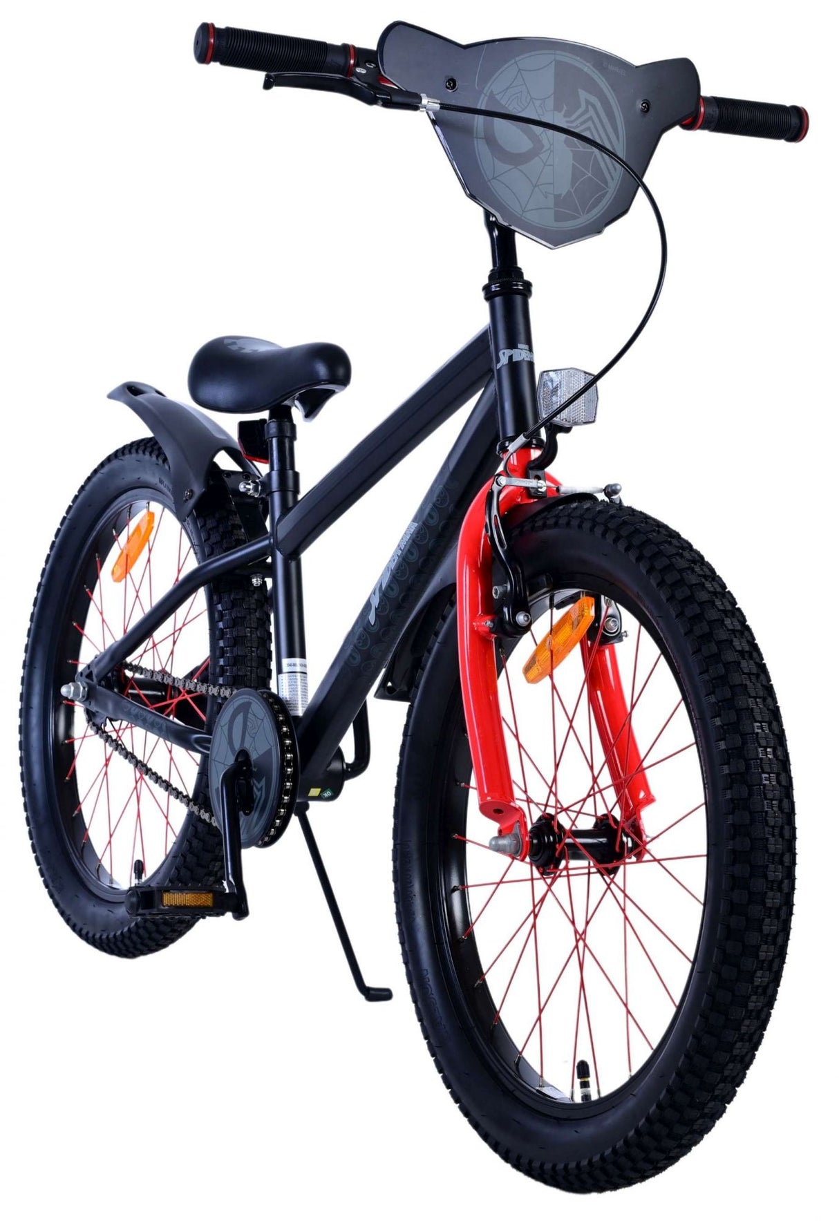 Spinnen -Man - Kinderrad - Jungen - 20 Zoll - Matt Black