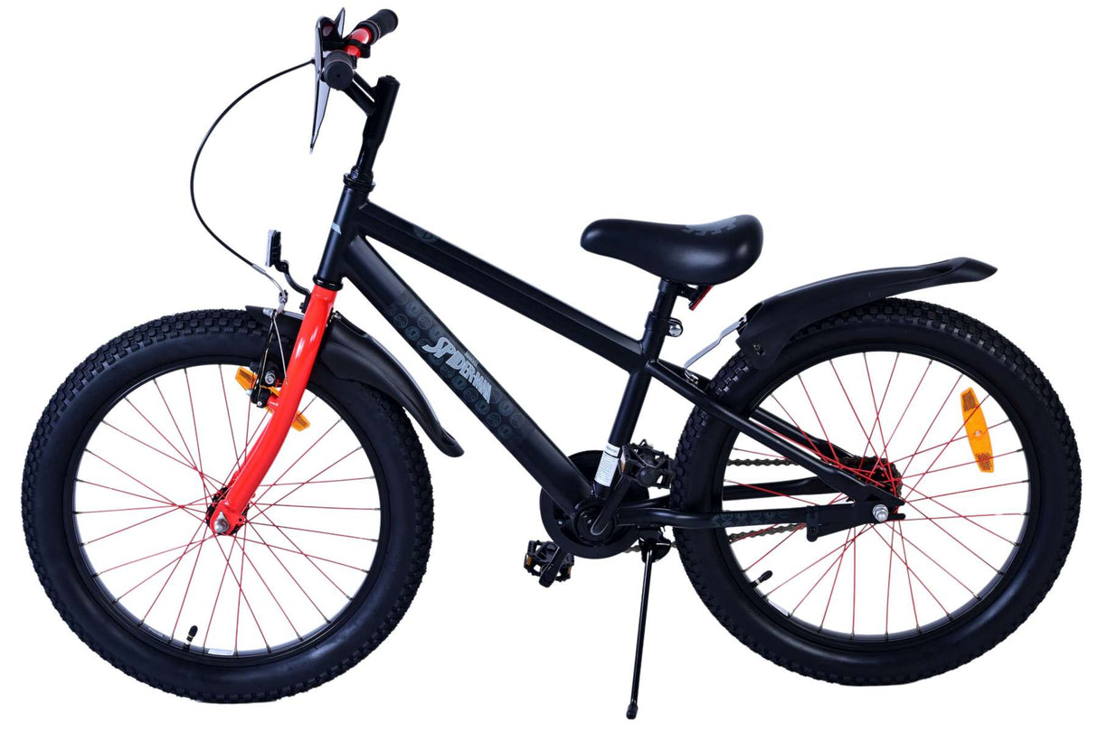 Spinnen -Man - Kinderrad - Jungen - 20 Zoll - Matt Black