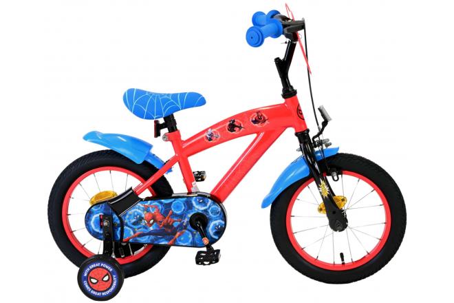 Spiderman Spider-Man Children's Bike Boys 14-calowy czerwony niebieski