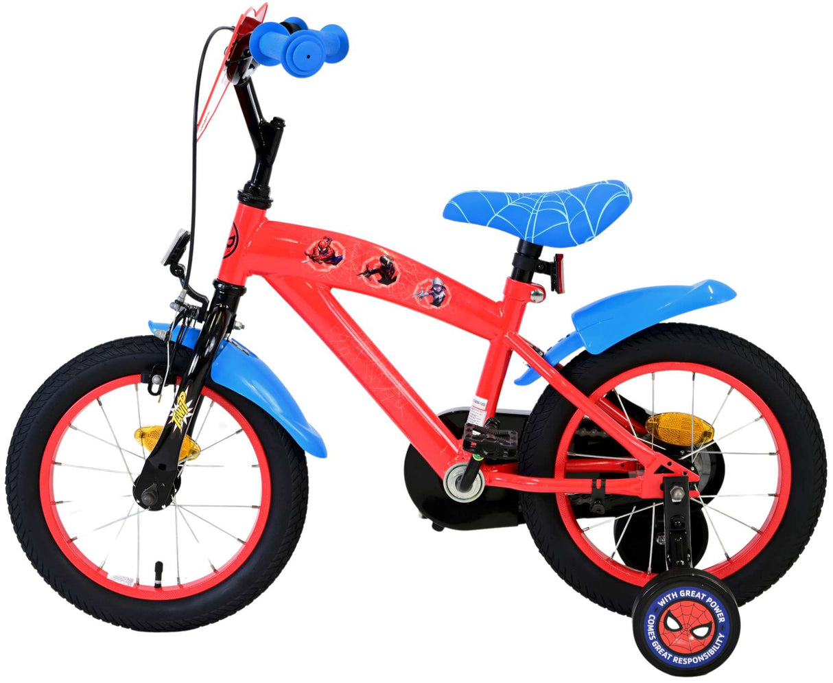 Spiderman Spider-Man Bike de bicicleta infantil de 14 pulgadas rojo